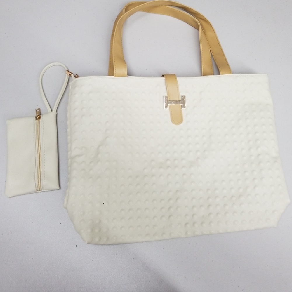 NIP Elegant Zip Tote with Organizer Wristlet